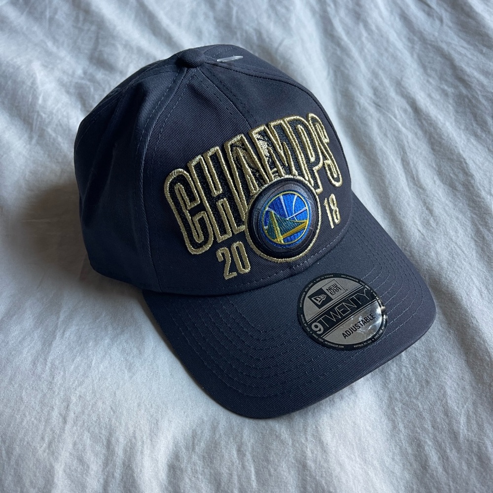 New Era Gray Golden State Warriors Champs 2018 Cap